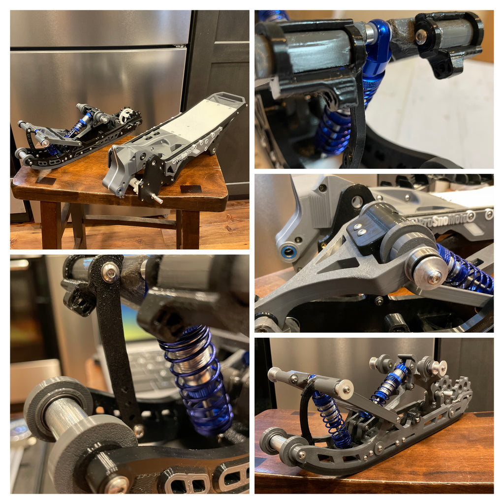 ProSnoMoto Rc Snow Bike conversion kit-bolt on kit fits both(Losi ProMoto dirtbike, Super moto)