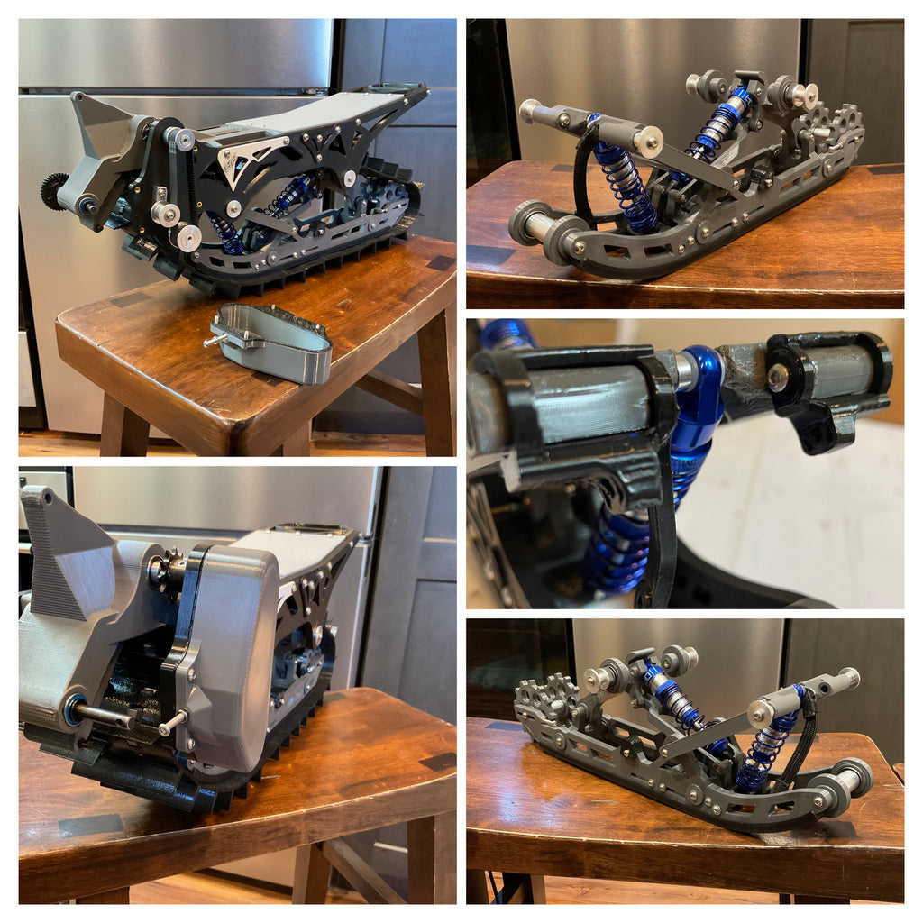 ProSnoMoto Rc Snow Bike conversion kit-bolt on kit fits both(Losi ProMoto dirtbike, Super moto)